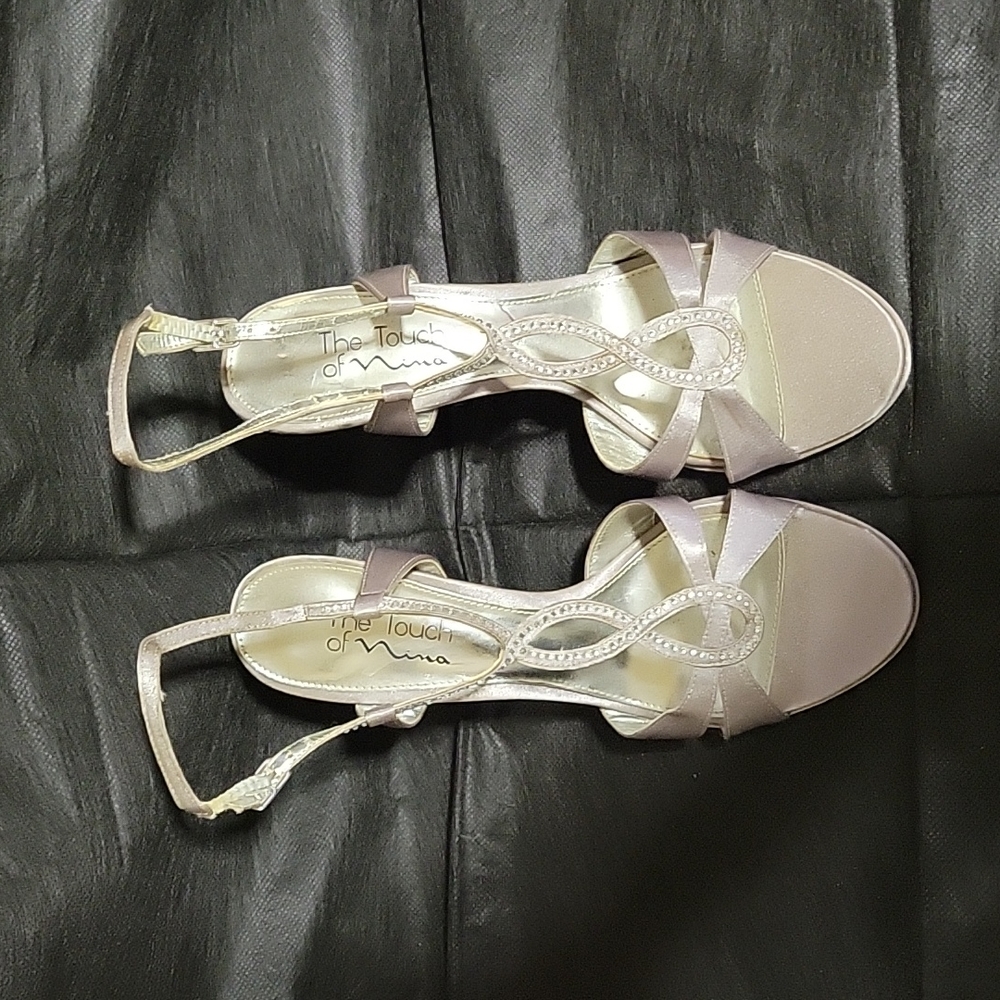 Silver stilettos